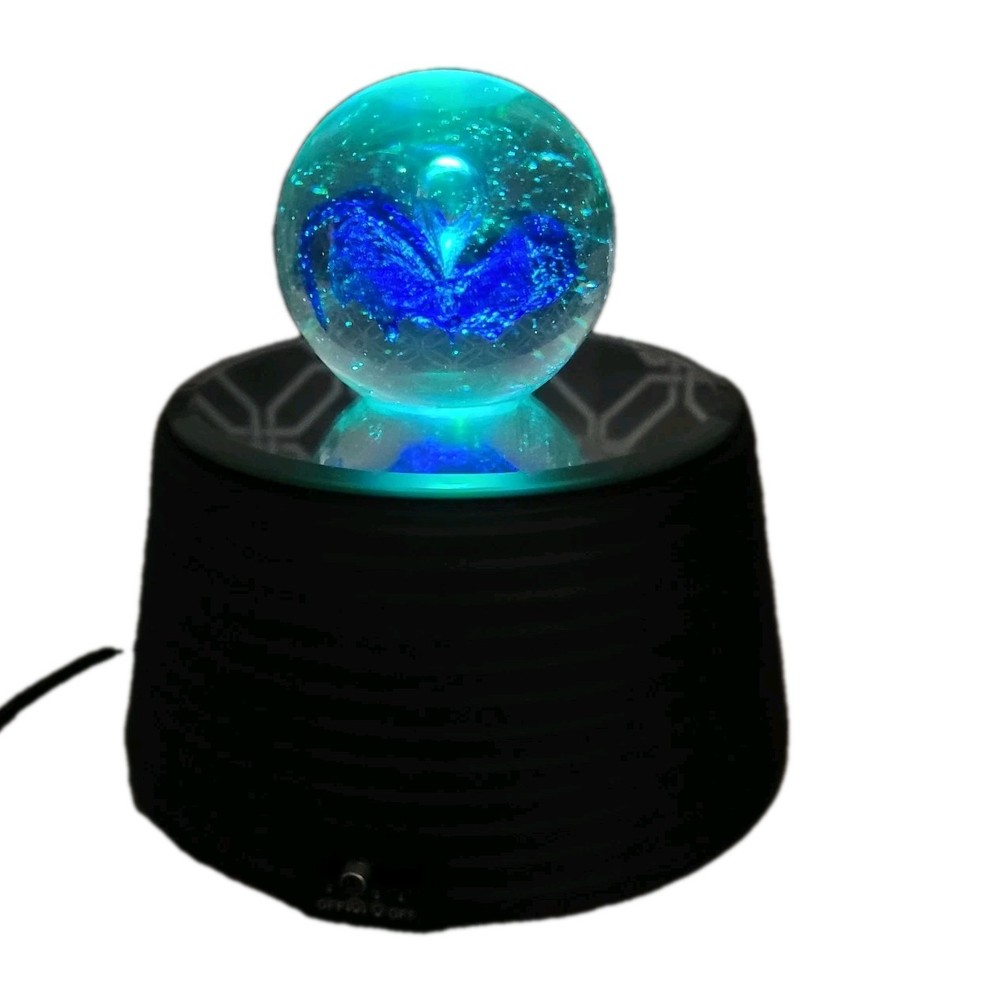 Butterfly Color Changing Lighted Ball With Rotating Base Corded