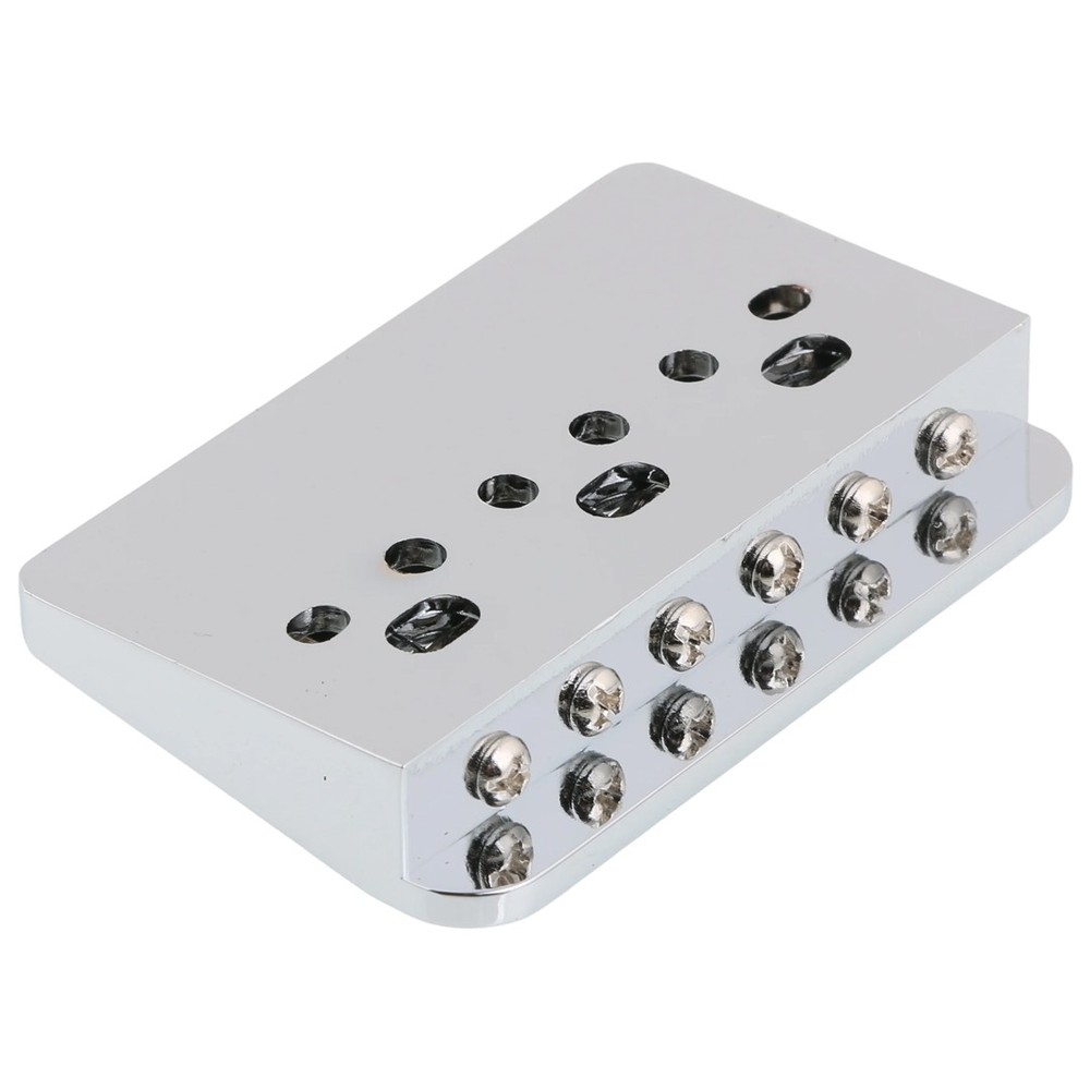 Adjustable Electric Guitar Bridge 10.5mm Spacing with fixed Roller saddle Chrome