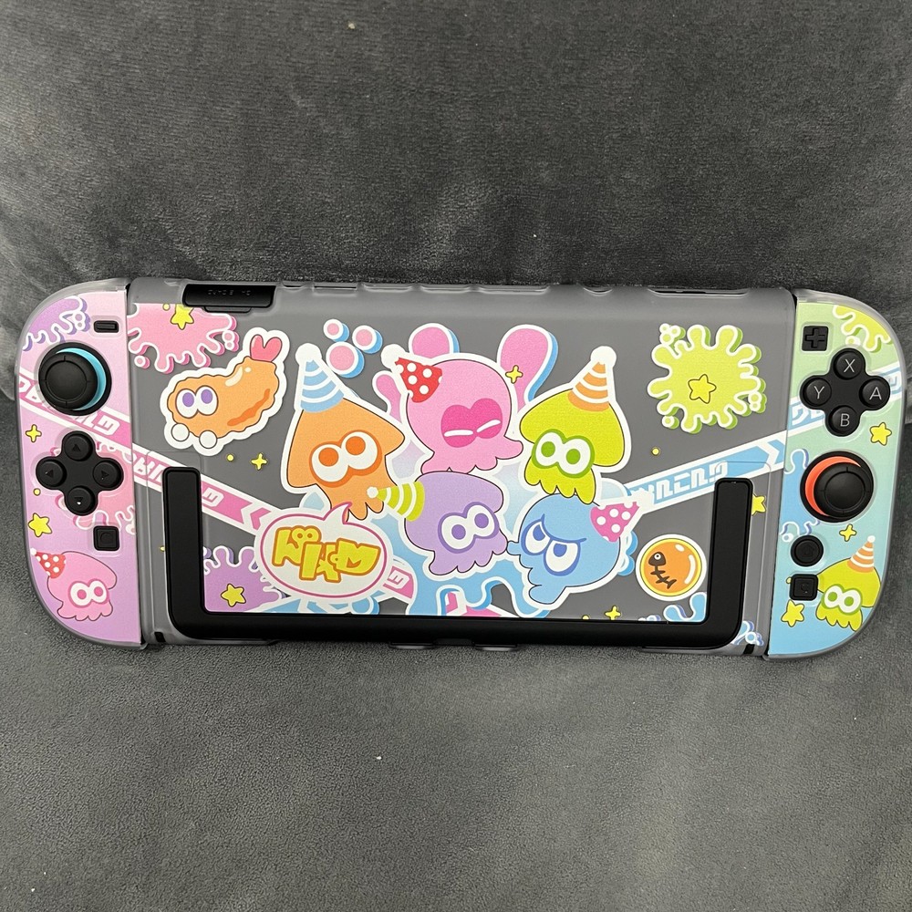 Nintendo Switch 2 Case Cover Splatoon Skin Shell Accessories For Console Joycon