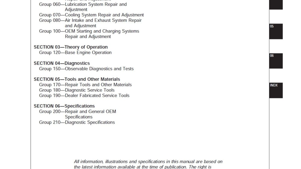 John Deere 8.1L PowerTech Diesel Engine Technical Manual CTM86 (2006) PDF