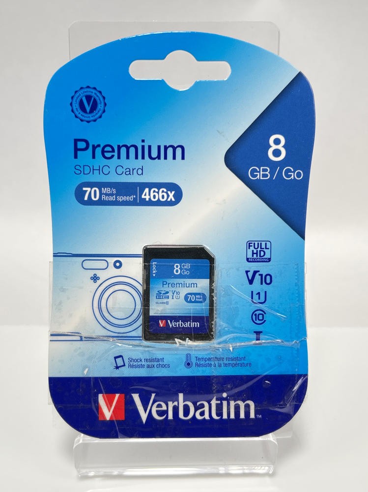 8GB SDHC MEMORY CARD CLASS 10
