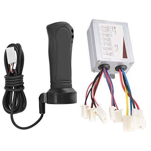 Brushed DC Motor Speed Controller, Smooth Adjustable Throttle Grip for Scooter