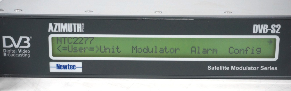 Digital Video Brocasting Newtec - Azimuth DVB-S2 - Broadcast Satellite Modulator