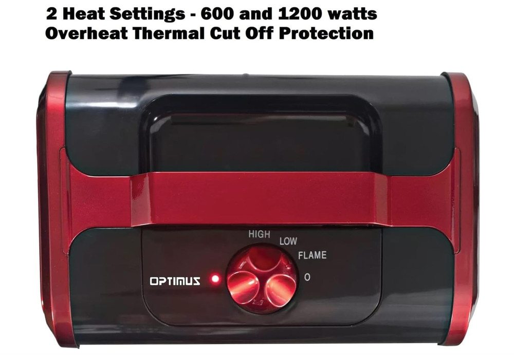 Flame Effect Mini-Fireplace Heater,2 Heat Settings- FreeShipping