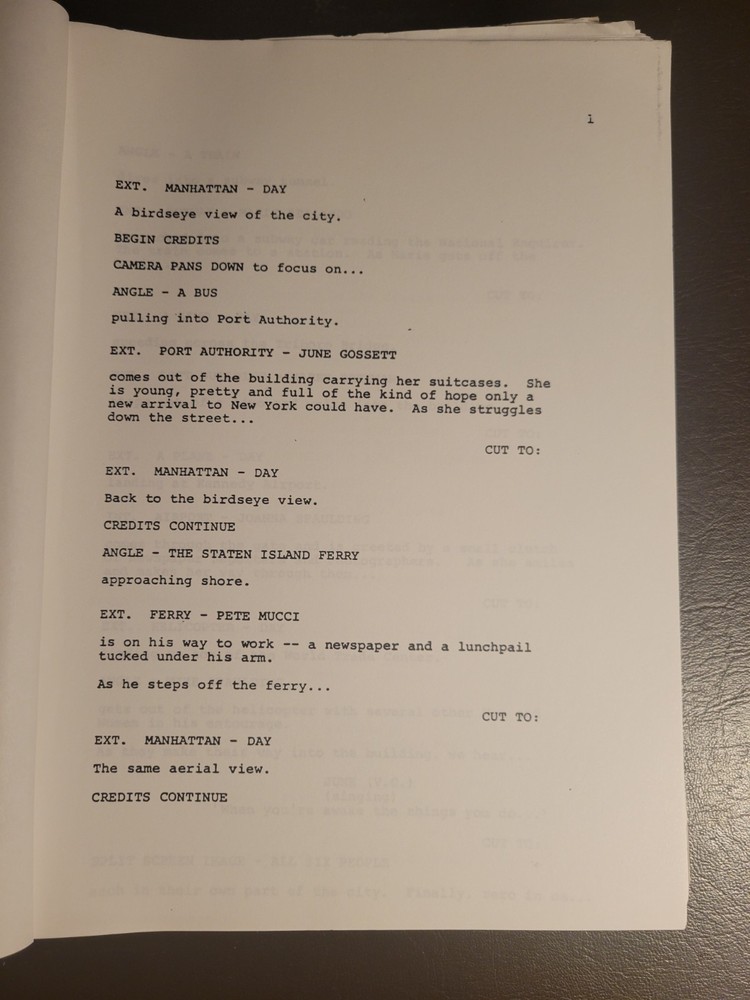 Anything But Love - Michael Cristofer - Revised First Draft Screenplay (1989)