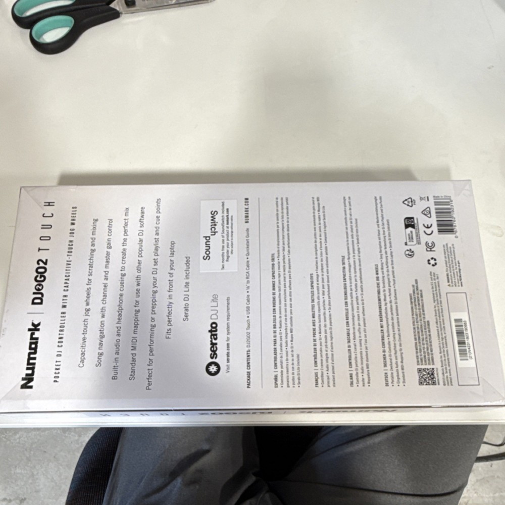 Numark DJ2GO2 Touch Portable Double Deck Controller Touch Jog Wheels Mixer