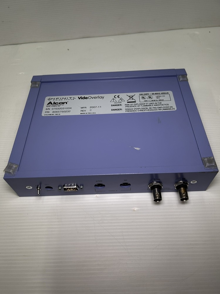 Alcon 8065750232 Infinity Vision System VideOverlay Console. Untested/As Is