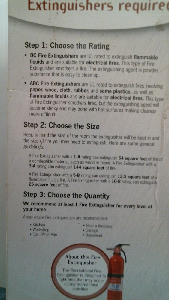 First Alert Recreational Fire Extinguisher (FE5G0) FS