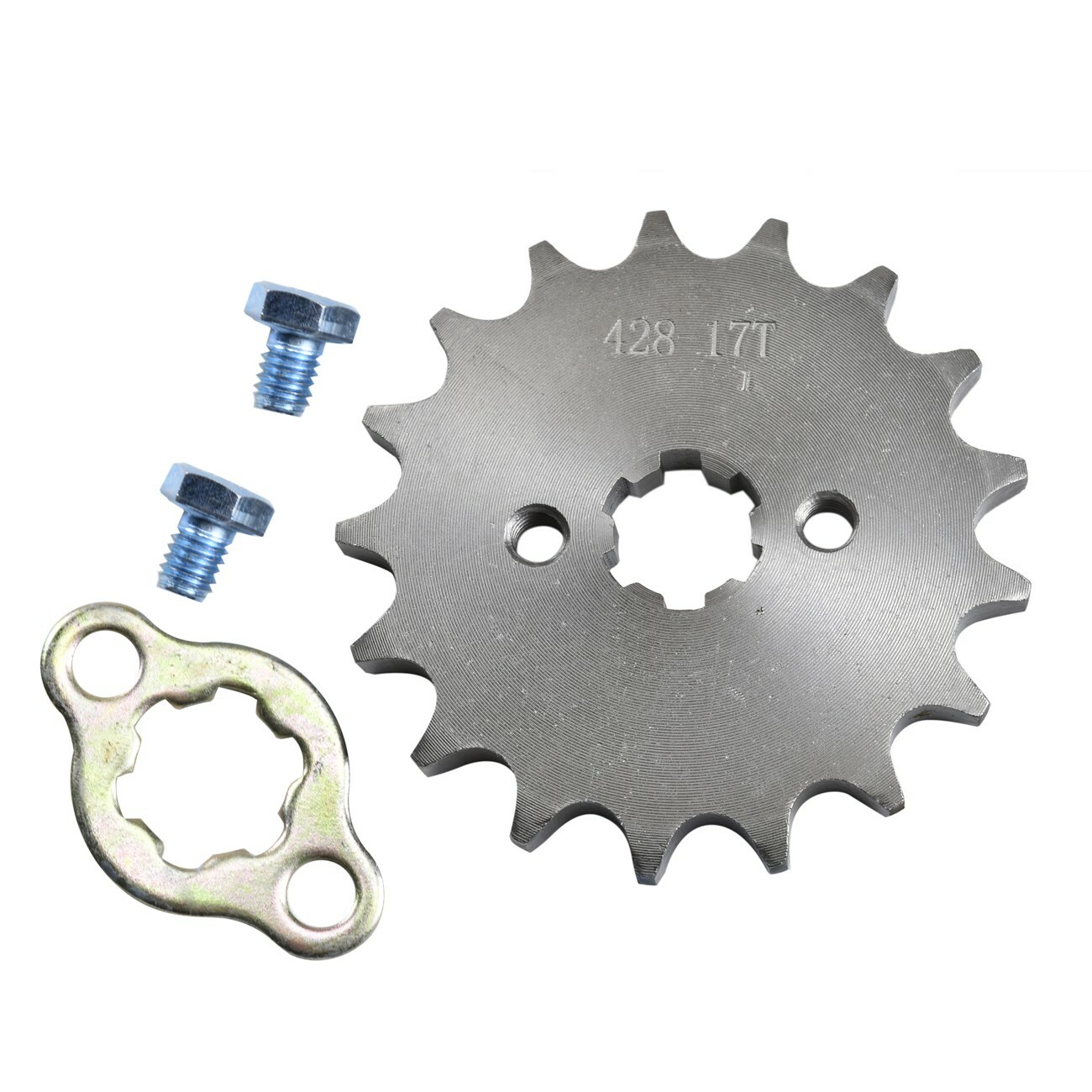 428 17T Tooth 17mm Front Engine Sprocket 110 125 150 160cc Dirt PitBike ATV Quad