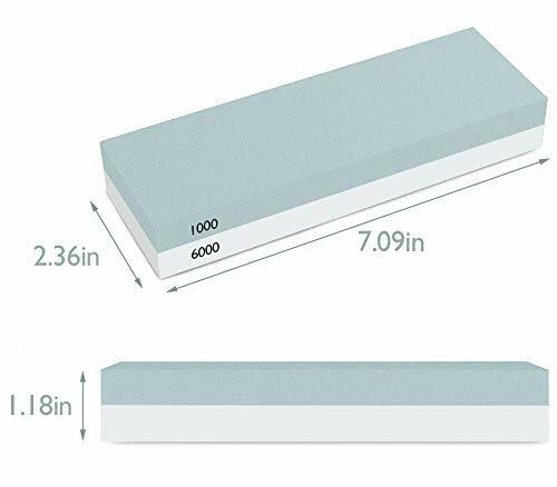 Knife Sharpening 1000/6000 Grit Stone Kitchen Double Side Polishing Sharpener US