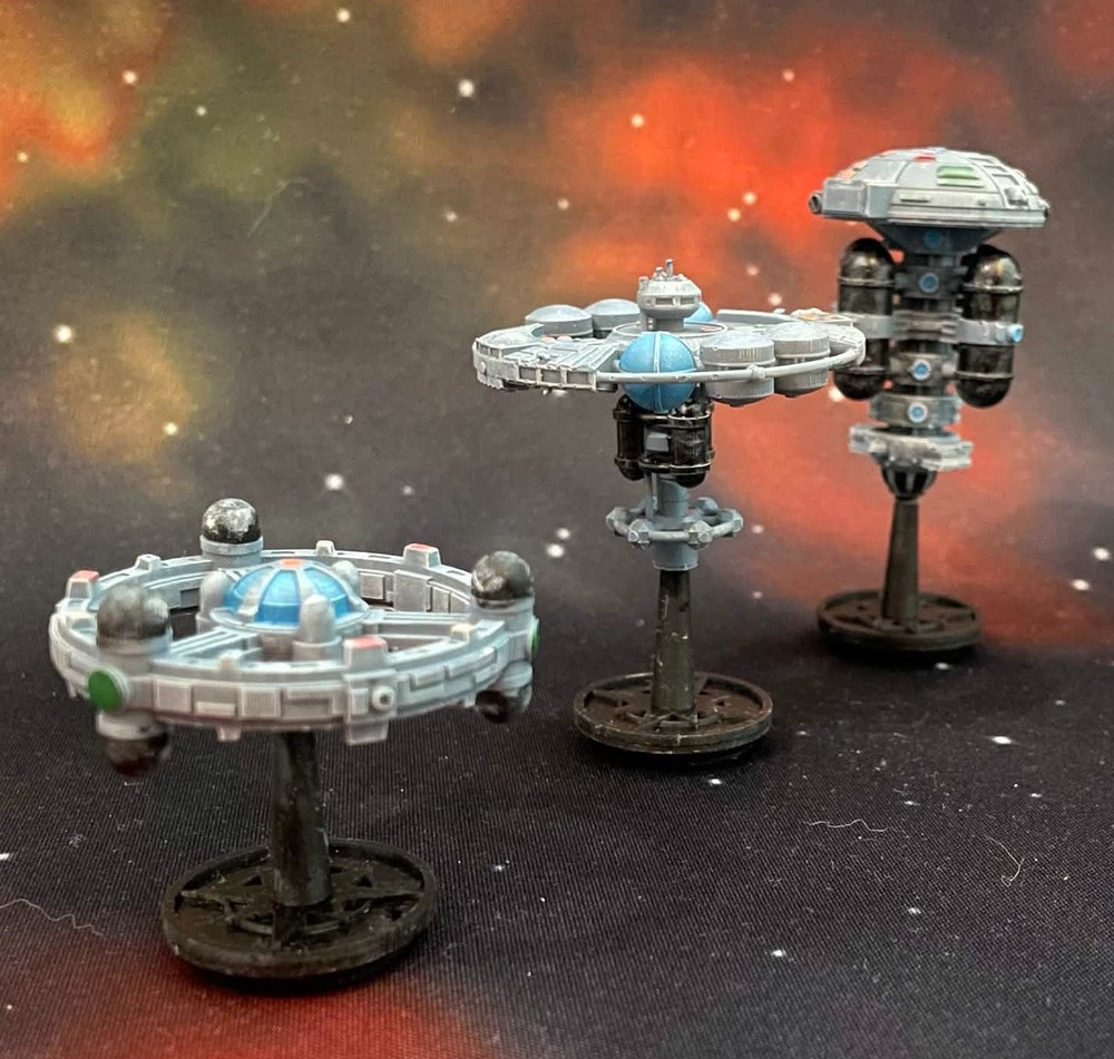 Table Top Gaming Painted Sci-Fi Space Station Miniatures