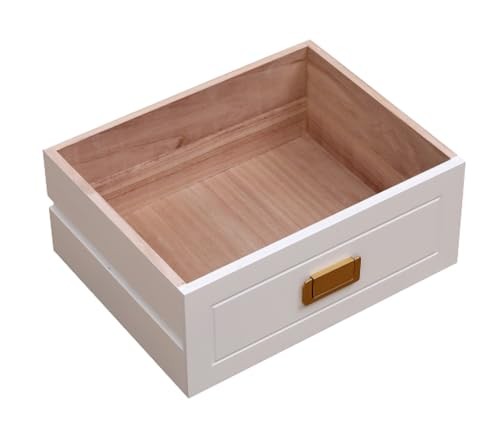 Assembled Nightstand with Charging Station, No Assembly Required End White