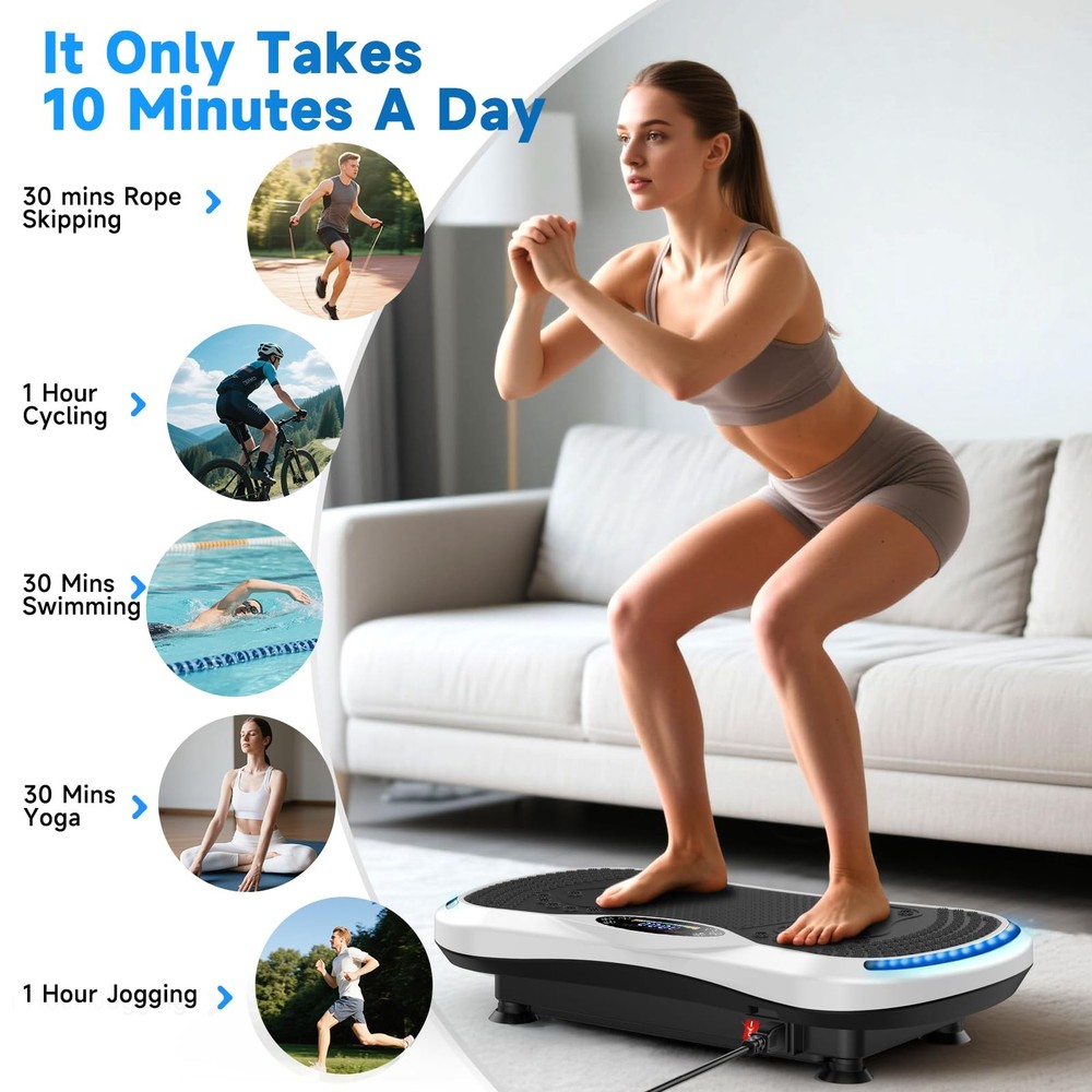 Vibration Plate Exercise Machine for Lymphatic Drainage, Vibration Machine fo...