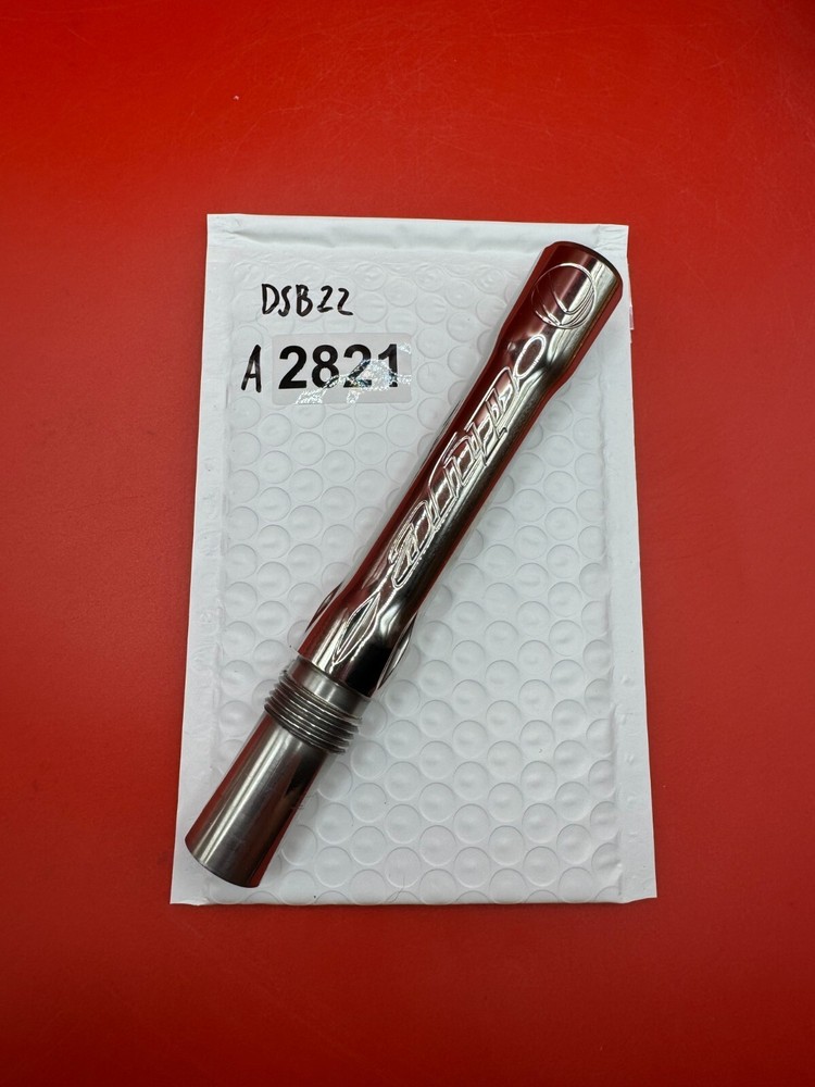 Dye SS Angel Threaded .688 Paintball Barrel Back - Silver