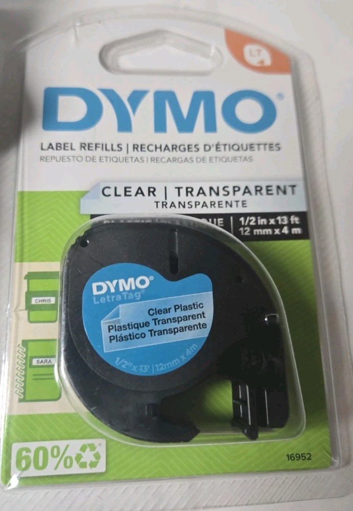 Dymo LetraTag Handheld Label Maker + 1 Pack Sealed Dymo Label Refills - Tested