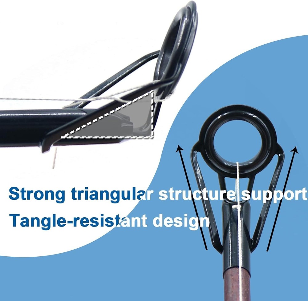 Fishing Rod Tip Repair Kit with Ceramic Ring - 60 Sizes for Every Need