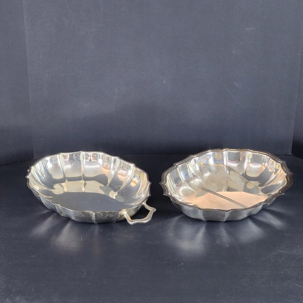 Vintage Silver Plated "Chippendale" Divided & Covered Vegetable Platter