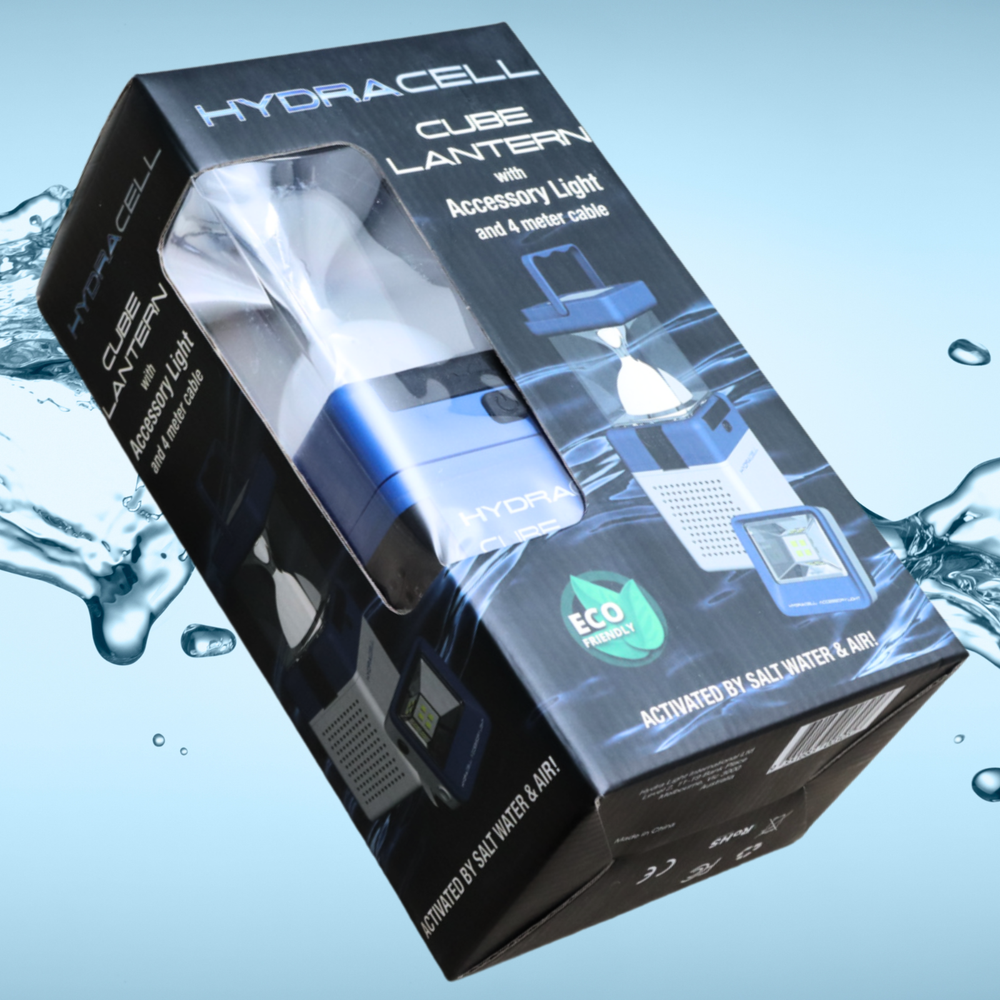 Hydracell Cube Lantern with Accessory Light and 4 Meter Cable