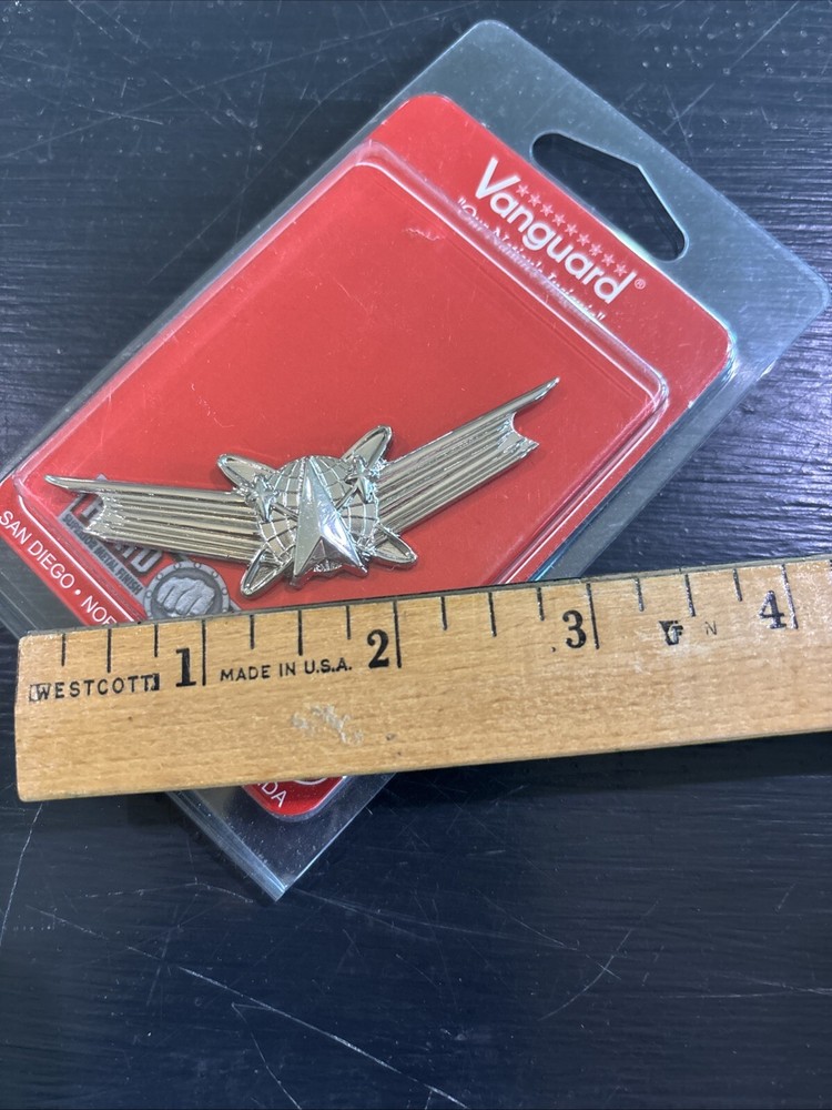 GENUINE U.S. AIR FORCE AND ARMY BADGE: SPACE BASIC- REGULATION SIZE