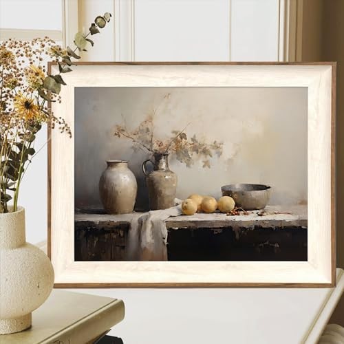 Framed Kitchen Wall Art Prints, Rustic Kitchen 16"L x 12"W Still Life