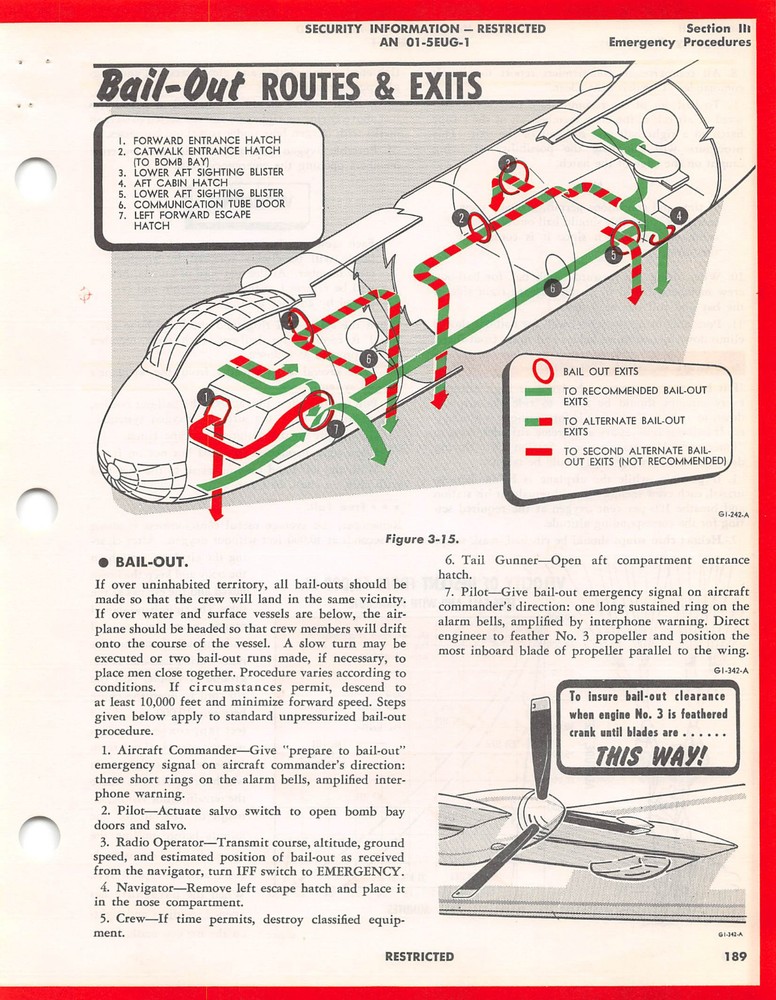 B-36H "Peacemaker" Flight Handbook Flight Manual 1952 Air Force Manual -CD