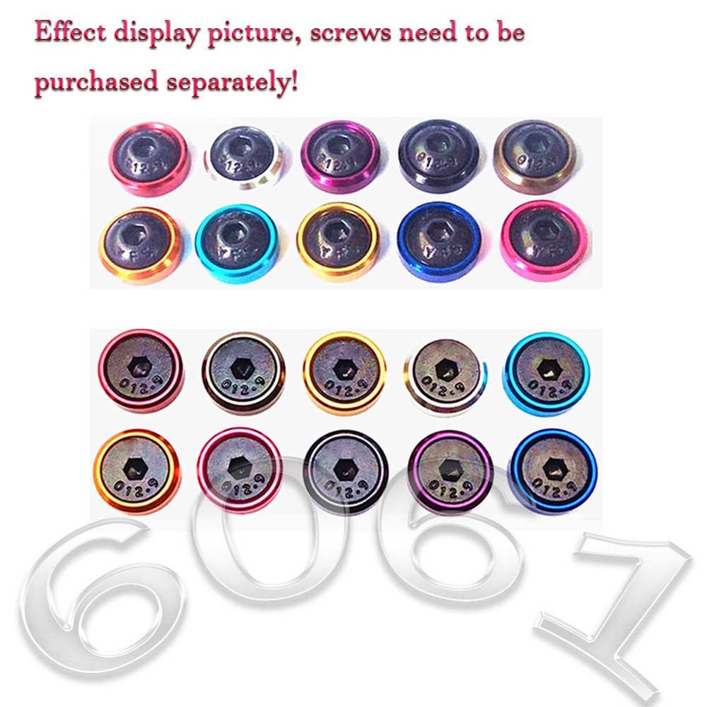 M4 M5 M6 M8 Countersunk Washers Alu Anodizing Solid Gasket Washer For Bolt Screw