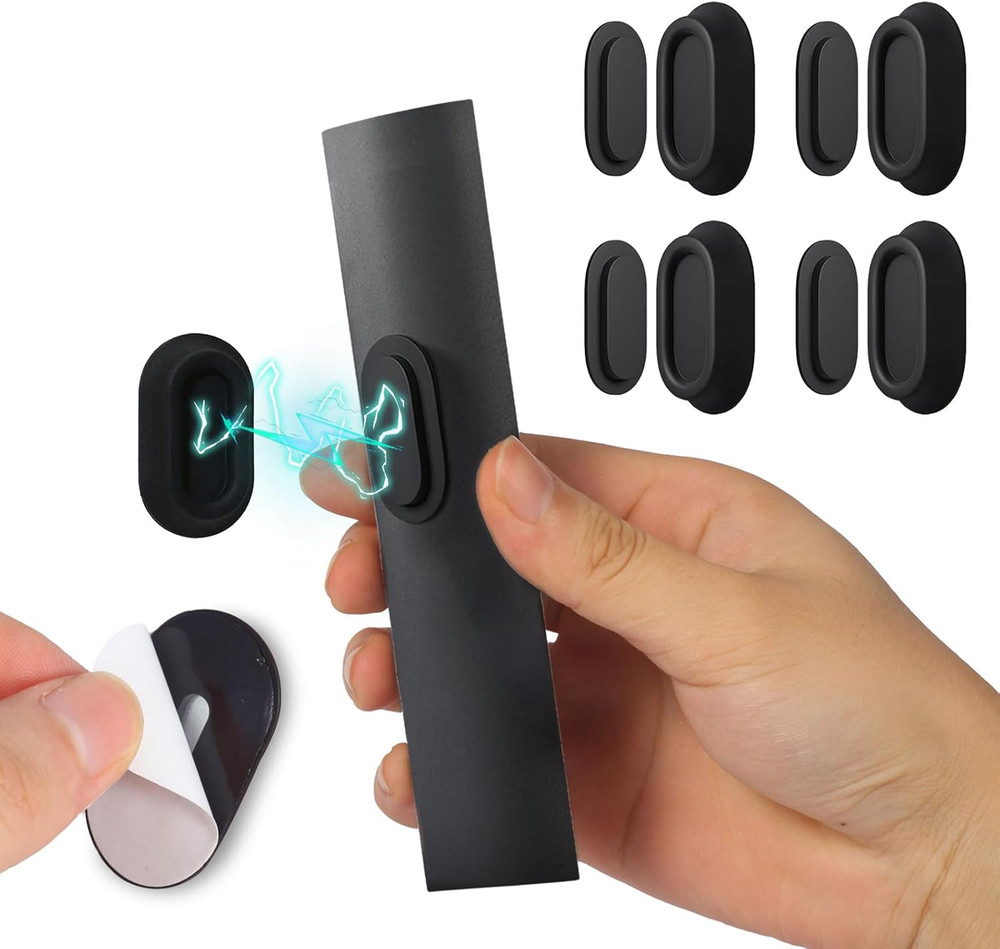 Magnetic Remote Control Holder Wall Mount, 4 Pack Silicone Remote Control Organi