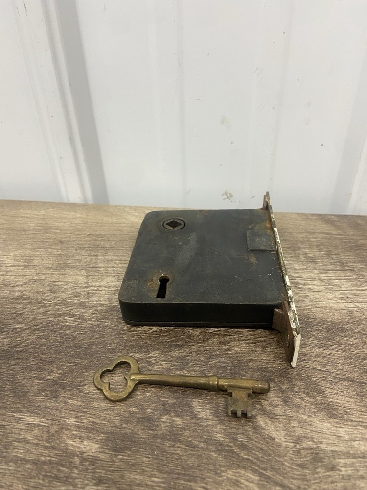 ANTIQUE INTERIOR MORTISE DOOR LOCK With Key
