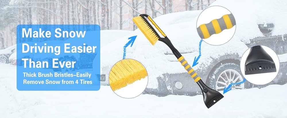 and Ice Scraper for Car Windshield, Window Scraper Deicer for