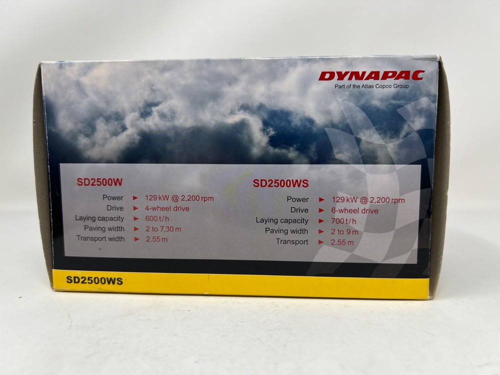 RARE! The New Paver Range SD2500WS Construction Diecast Model by Dynapac