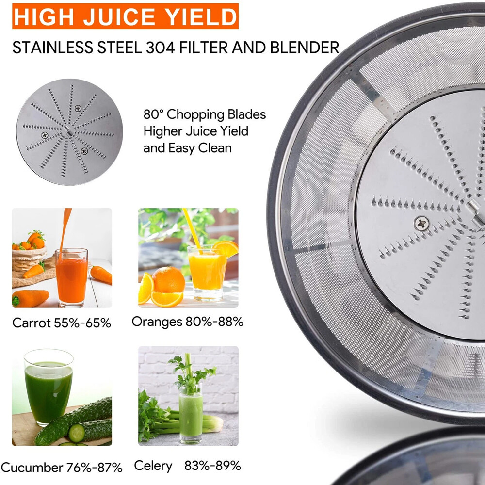 1000W Electric Juicer Fruit Vegetable Blender Juice Extractor Citrus Machine New