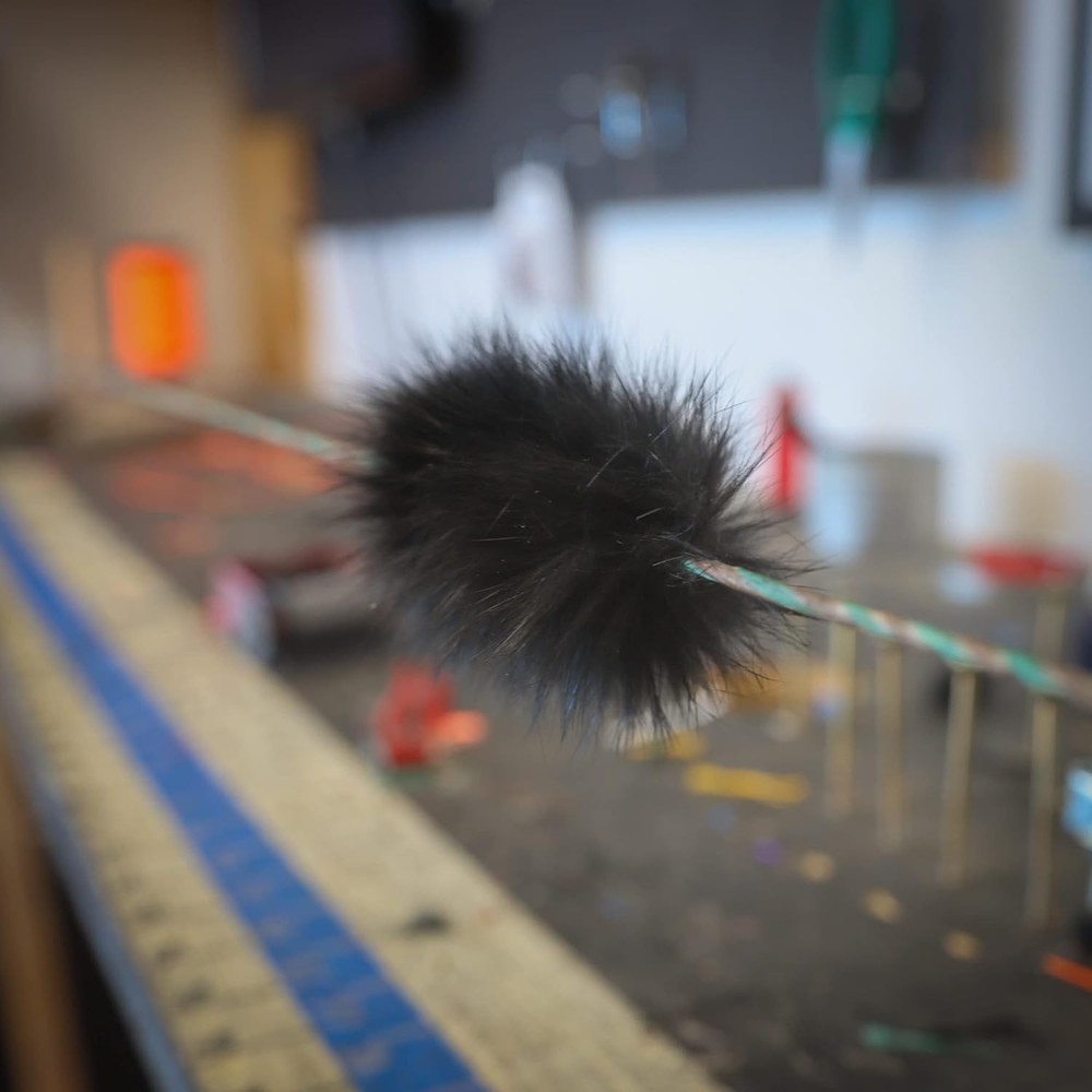 Shatterproof Archery Bow String Dampener, Rabbit Fur Silencer for...