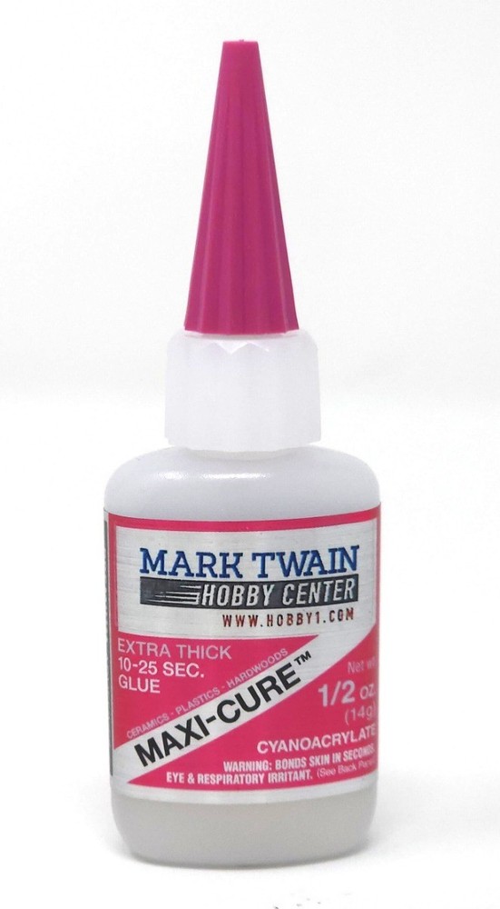 Mark Twain Hobby Maxi-Cure (Extra Thick) Super Glue 1/2oz