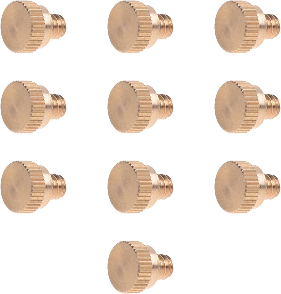 10PCS 10/24 Screw Thread Brass Misting Nozzle Plug for Outdoor Cooling System
