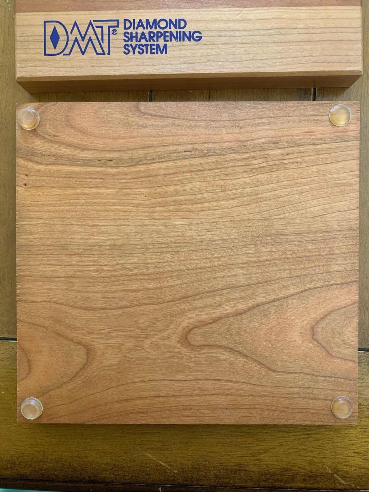 DMT Diamond Sharpening System 3 Pc 6" Stones Set Whetstone Wood Storage Box USA