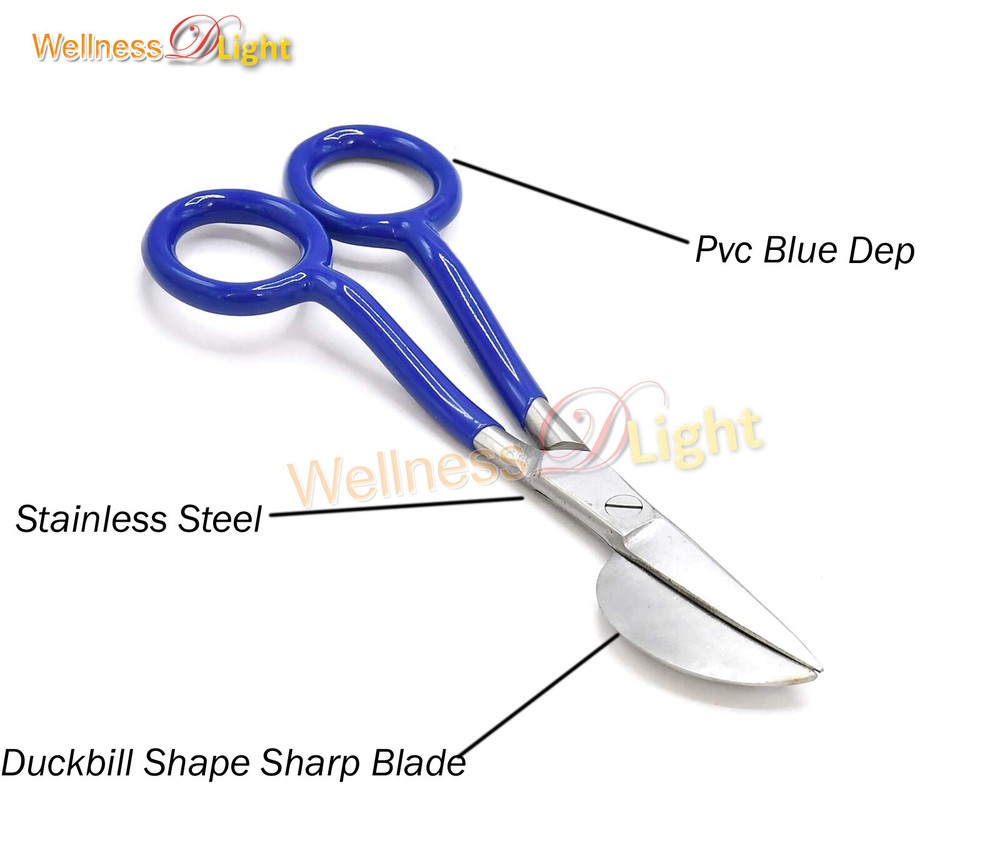 Carpet Universal Duckbill Blue Scissors 6" Nipping Working End 2" Knife Tools