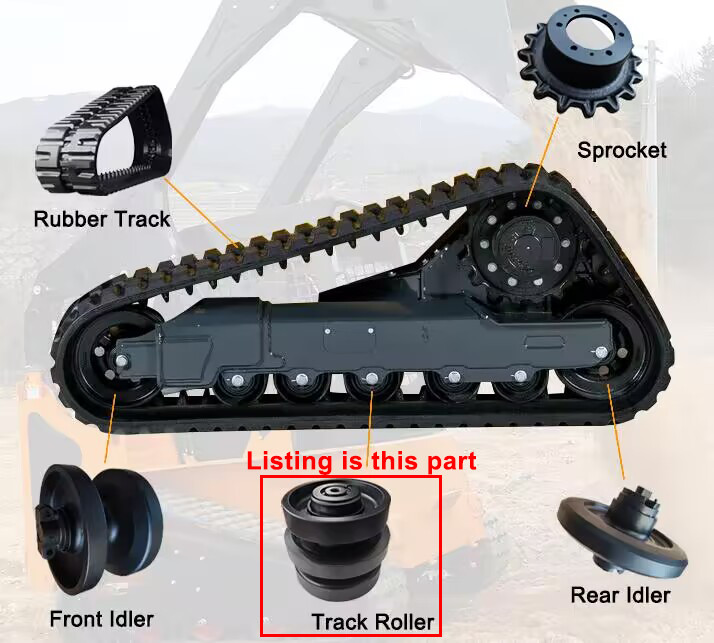 4pcs Bottom Roller Track Roller For John Deere 27D Excavator Undercarriage HOT