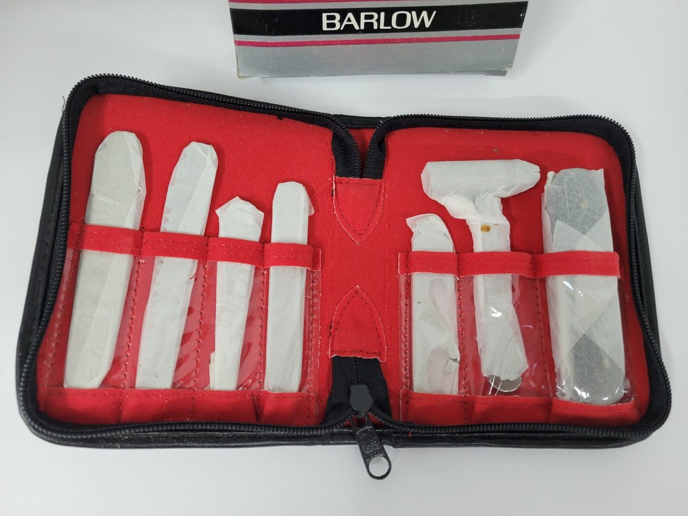 VINTAGE BARLOW TOOL KIT 7 Piece Original Box says Microsoft