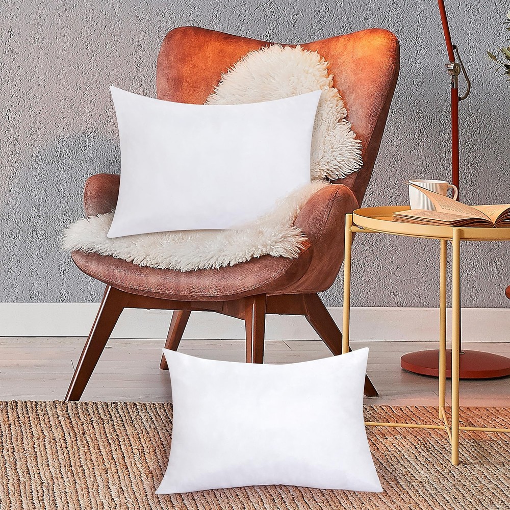ROYALE LINENS 16x24 Down Alternative Throw Pillow Insert Hypoallergenic