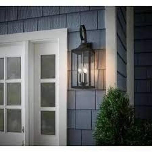Home Decorators Collection Havenridge Large Exterior Wall Lantern, Espresso