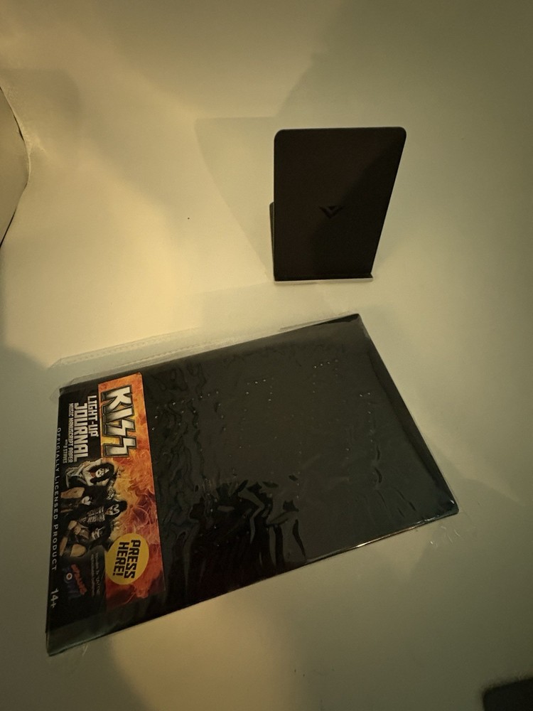 kiss light up journal kiss sign lights up