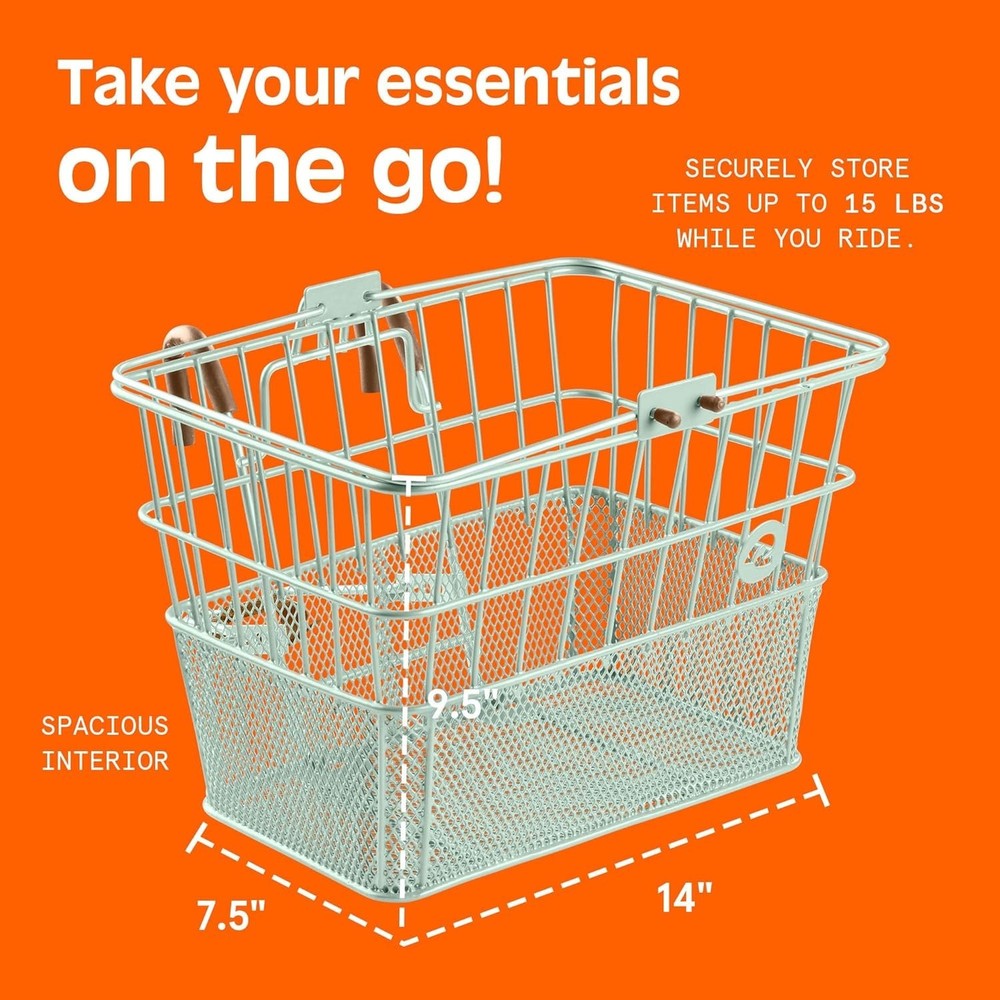 Apollo Steel Basket for Bicycles - Easy Installation