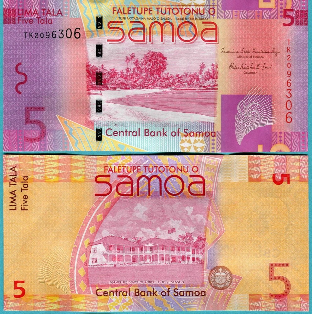 Samoa 5 Tala ND(2012) P38b UNC