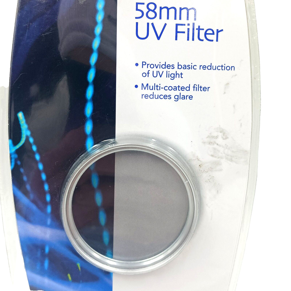GFM 58mm UV Filter Provides Basic Reduction Of UV Light Multi Coated Silver NOS