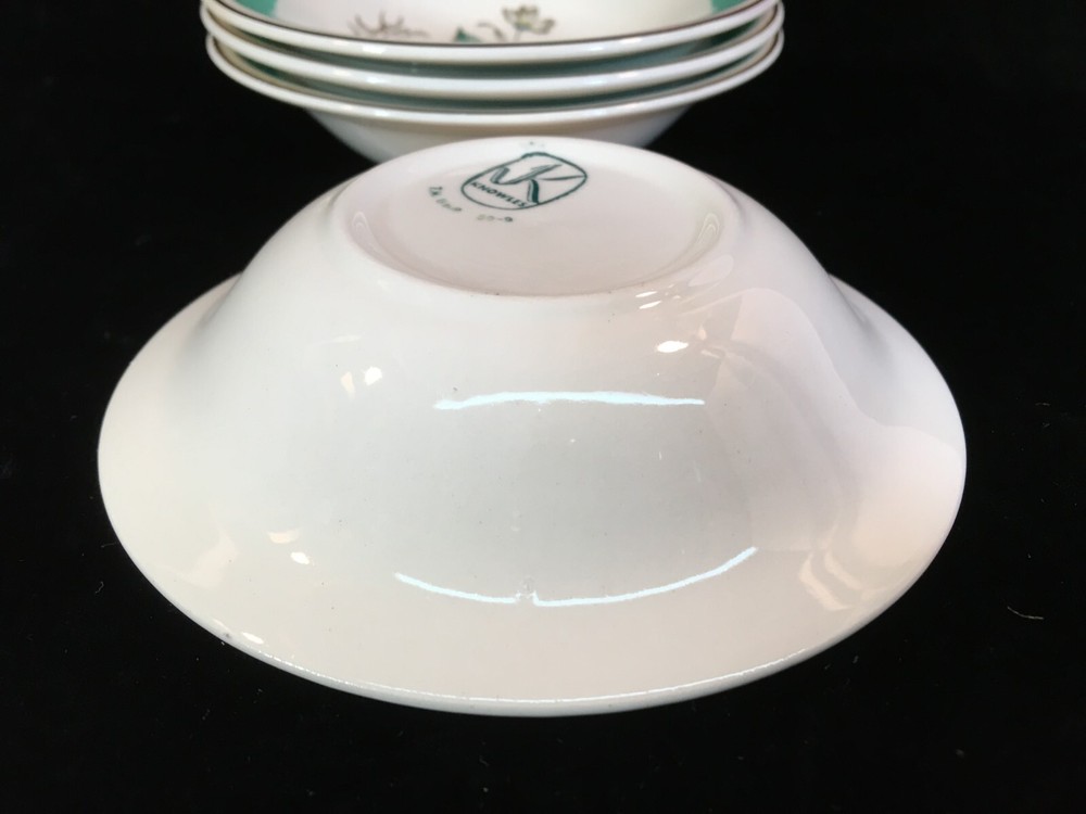 Vintage Earthenware Magnolia by EDWIN KNOWLES 24 pc Service for 4