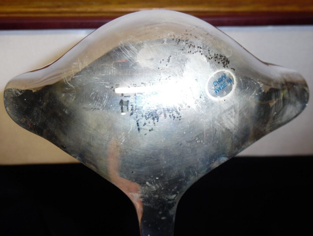 Tarnished Wallace Silversmiths Silverplate Punch Ladle - WAS178