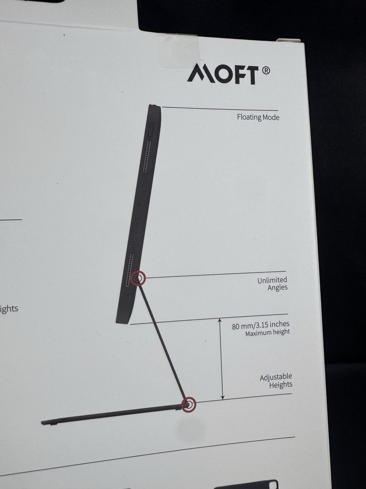 Moft Float Stand Case For iPad Pro 11” Gen 1/2/3/4 (2018-2022) Adjustable Angle