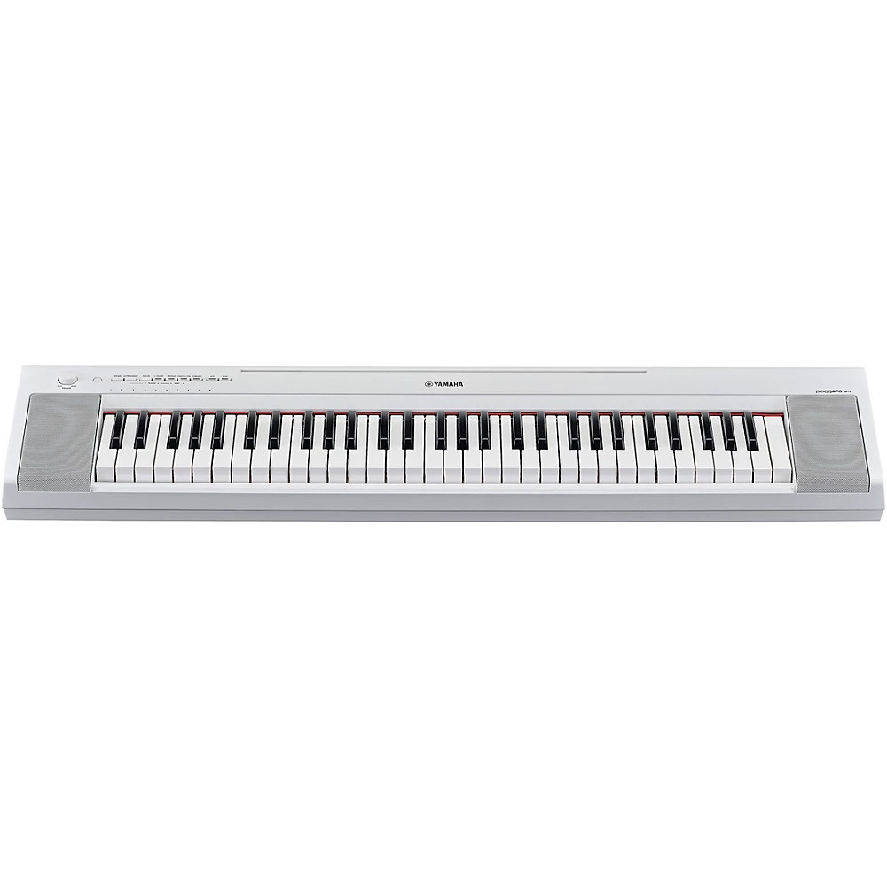 Yamaha Piaggero NP-15 61-Key Portable Keyboard Essentials Bundle White