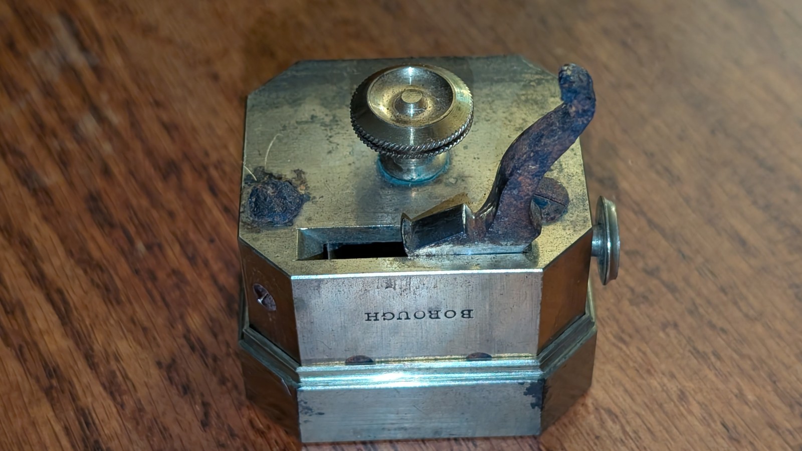 Brass Medical Scarificator for Bloodletting 19th Century by W. Smith In Borough