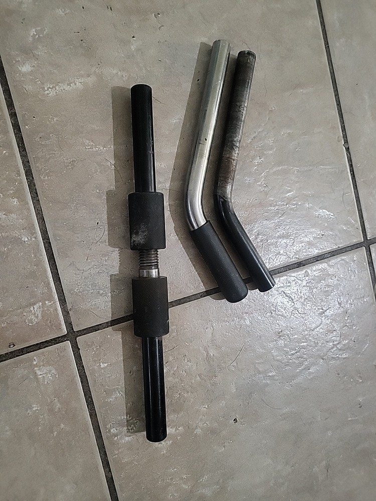 SOLOFLEX Barbell Arm, Bench,  & 2-Piece Load Pins.